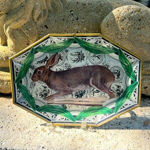 Decoupage Patter on Glass